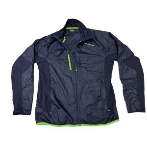 Polo Sport Ralph Lauren Performance Jacket Mens Large Navy Blue Neon Full Zip